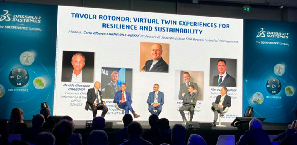 Important event promoted by Dassault Systèmes: “Virtual twin experiences for resilience and susteinability”.
